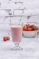 Strawberry yogurt smoothie