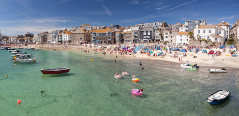 Porthminster beach, St Ives in Cornwall, England