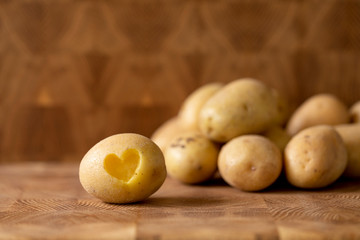 Kartoffel mit Herz