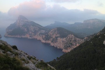 Viewpoint to Cap Formentor, West Coast, Mallorca, Spain