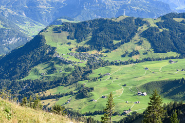 Fototapeta na wymiar Blick vom Stanserhorn auf Wirzweli, Nidwalden, Schweiz