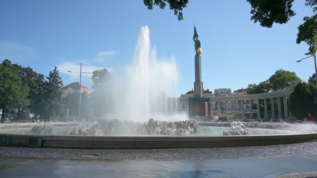 Springbrunnen Hochstrahlbrunnen in Wien