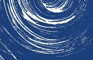 Grunge texture. Distress indigo rough trace. Excel