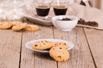 Chocolate chip cookies. 