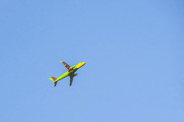 Aircraft flying.