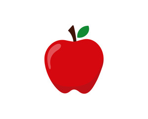 Apple fruit icon vector