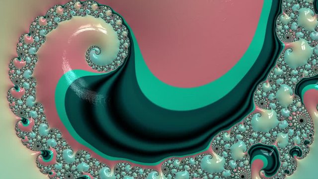 animation of a colorful twirl