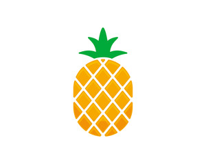 Pineapple icon symbol vector