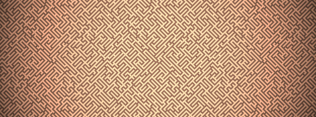 Striped geomitrical illustration. Monochrome trellis. Maze.