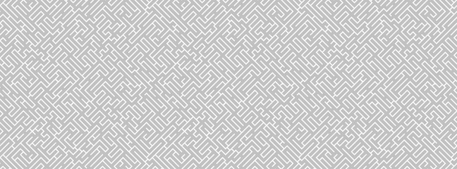 Fototapeta na wymiar Striped geomitrical illustration. Monochrome trellis. Maze.
