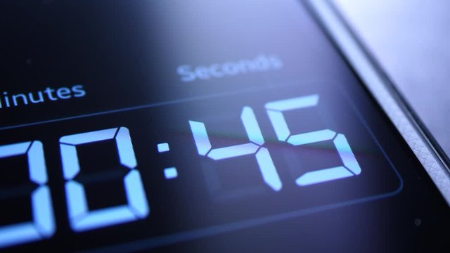 Close up of a Digital timer clock