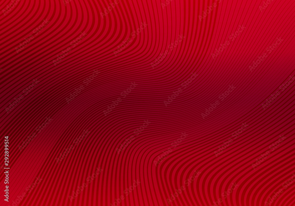 Poster Abstract Red Background with Stripes. Vector Minimal Banner. Minimalist Geometric Texture with Gradient