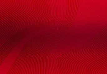 Abstract Red Background with Stripes. Vector Minimal Banner. Minimalist Geometric Texture with Gradient - obrazy, fototapety, plakaty