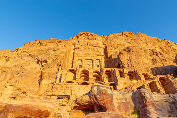 Palace Tomb. Petra, Jordan. Petra is the main attraction of Jordan. Petra is included in the UNESCO heritage list.