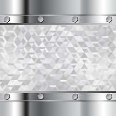 abstract metallic background with geometrical shapes