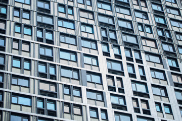  Big house windows. Building with windows