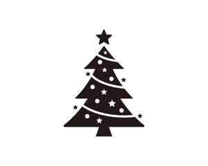 Christmas tree icon symbol vector