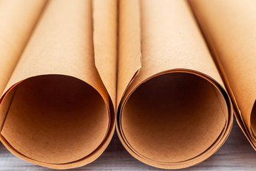 Roll paper craft. Paper background abstraction