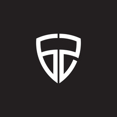 Fototapeta premium GS letter initial logo design vector template