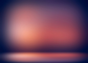 Dark orange gloss texture of wall and floor. Vintage room 3d background. 