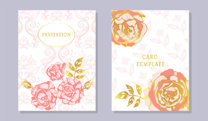 Seamless floral pattern with roses hand drawing decorative background. Vector Illustration. Print for textile, cloth, wallpaper, scrapbooking