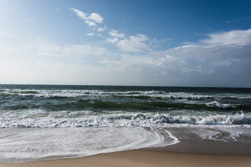 View of beach and clouds