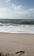 View of beach and clouds