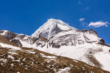 The Northwest face of Maunt Kailash. - obrazy, fototapety, plakaty