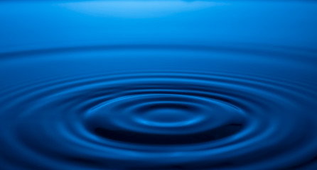 Water surface with waves Caused by the impact of water droplets. The rings of water background. blurred,soft focus,motionblur