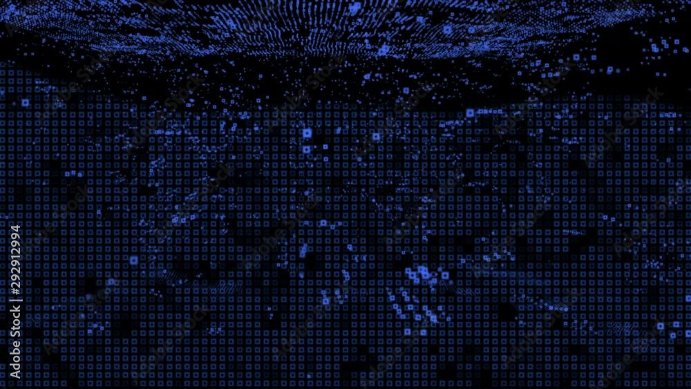 Aufkleber futuristic 3d footage virtual reality hologram rendering network communication concept. 4k motion gr
