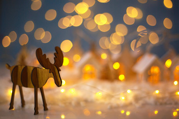 Christmas wooden reindeer