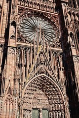 Straßburg, Münster, Fassade, Portal