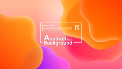 Background Abstract From Fluid Shapes Composition Concept. Lava Lamp Modern Background Abstract. Vector EPS 10