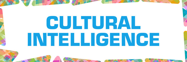 Cultural Intelligence Colorful Texture Border Horizontal