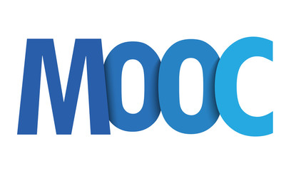 MOOC colorful gradient typography banner