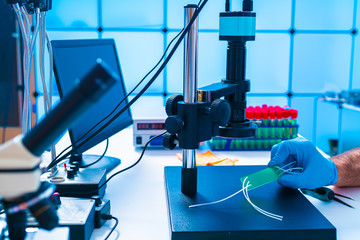 Design development Lab On Chip device in microfluidic lab
