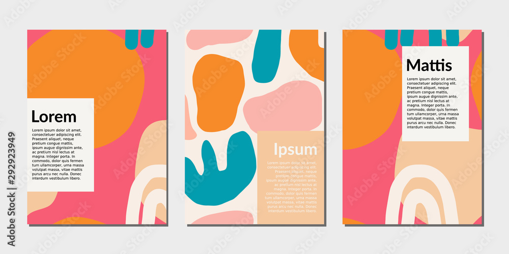 Canvas Prints modern abstract design card templates