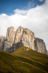 Dolomites landscape in Italy in autumn