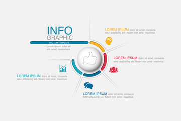 Vector iInfographic template for business, presentations, web design, 4 options.