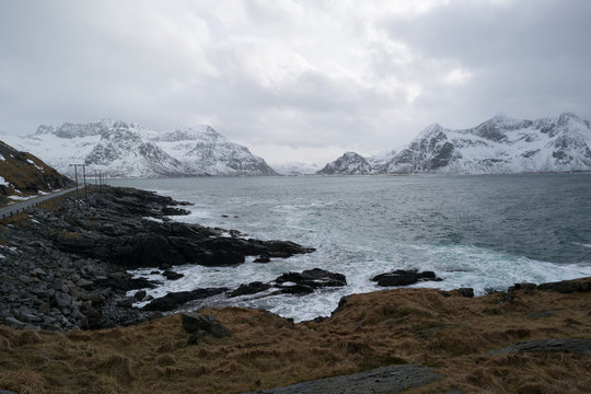 Panorama of the Norwegian landscape