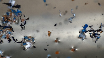 Plastic gets into the pond and gradually destroyed