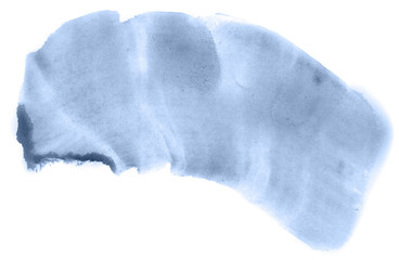 Abstract watercolor background hand-drawn on paper. Volumetric smoke elements. Navy blue color. For design, web, card, text, decoration, surfaces.