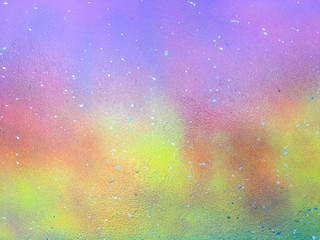 Colored background. The board is covered with colored paints.