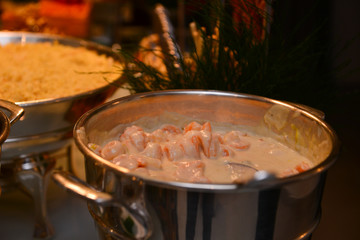 shrimp and cream