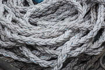 Fototapeta na wymiar Thick sea ropes