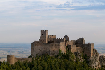 castle on a mountain