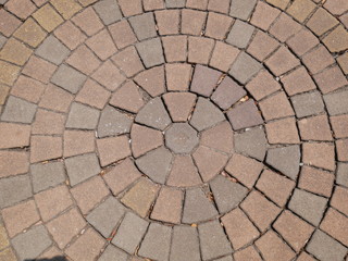 brick wall background, background of pavement
