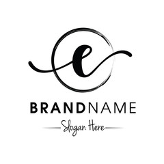 Monogram / Initial E for jewellery logo design inspiration vector