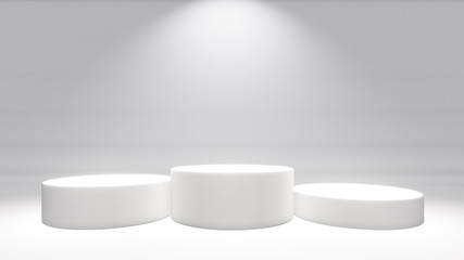 Platform honoring the top three 3D Illustration