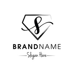 Monogram / Initial S for jewellery logo design inspiration vector